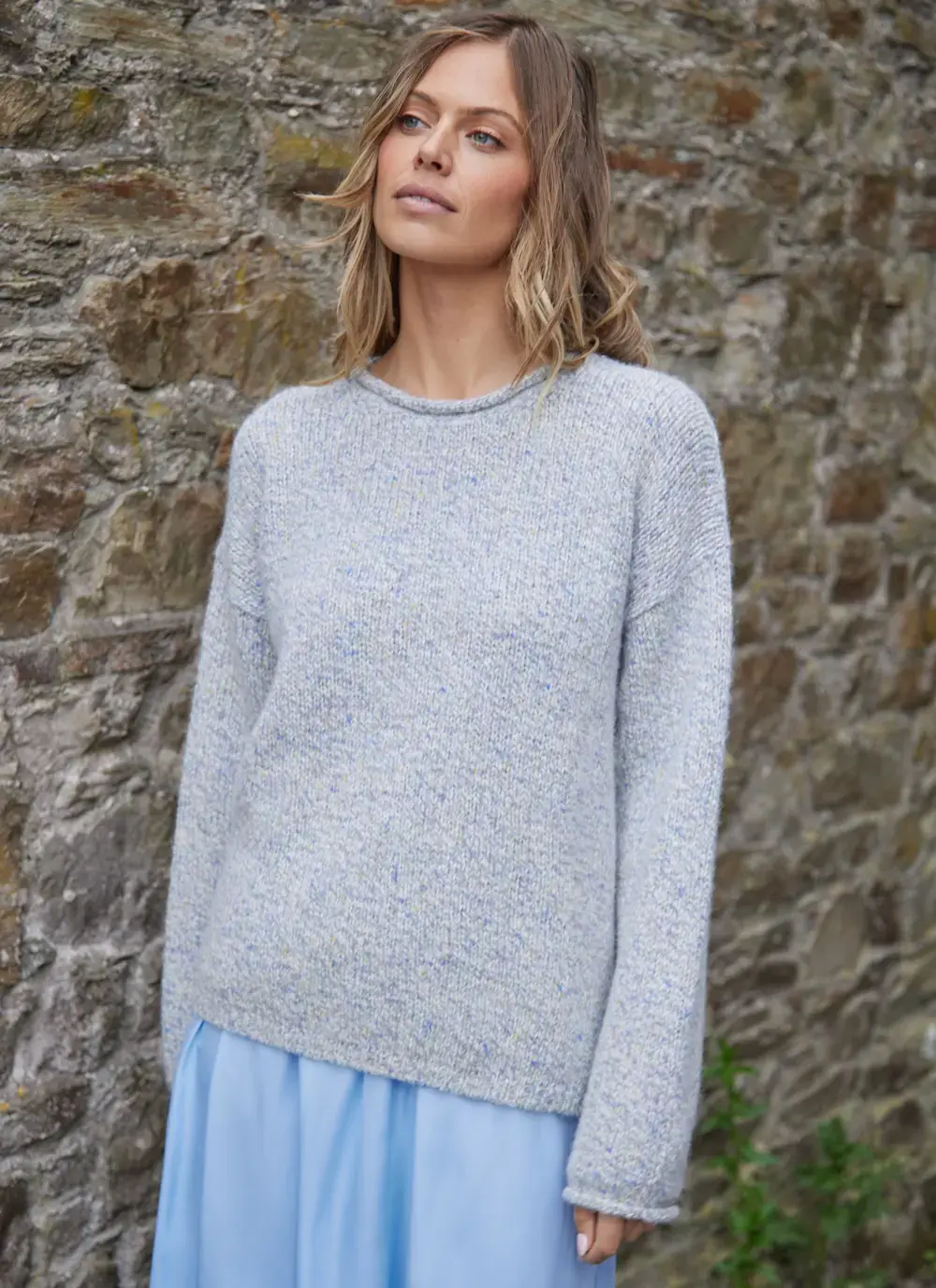 Fisherman Alpaca Roll Neck Sweater